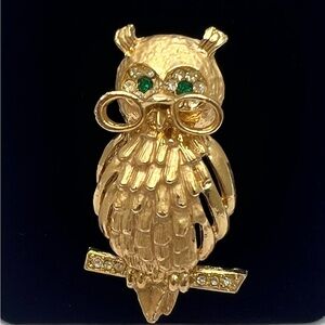 Vintage Owl Brooch